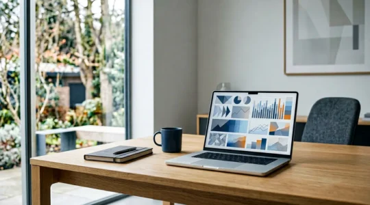 Professionista che analizza dati SEO su computer per identificare problemi tecnici di un sito web