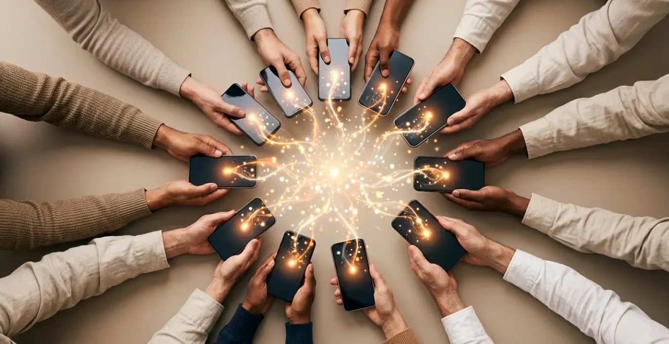 Rappresentazione visiva della trasformazione di una community online da passiva ad attiva