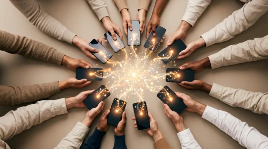 Rappresentazione visiva della trasformazione di una community online da passiva ad attiva