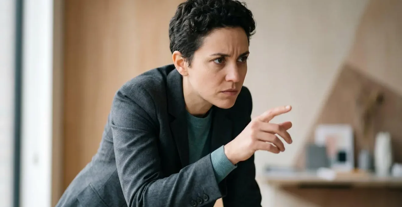 Professionista che riceve notifica urgente su dispositivo mobile con espressione concentrata