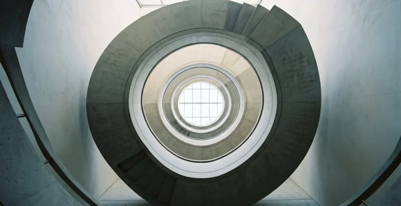 Visualizzazione del percorso a spirale del cliente B2B con cicli di rivalutazione